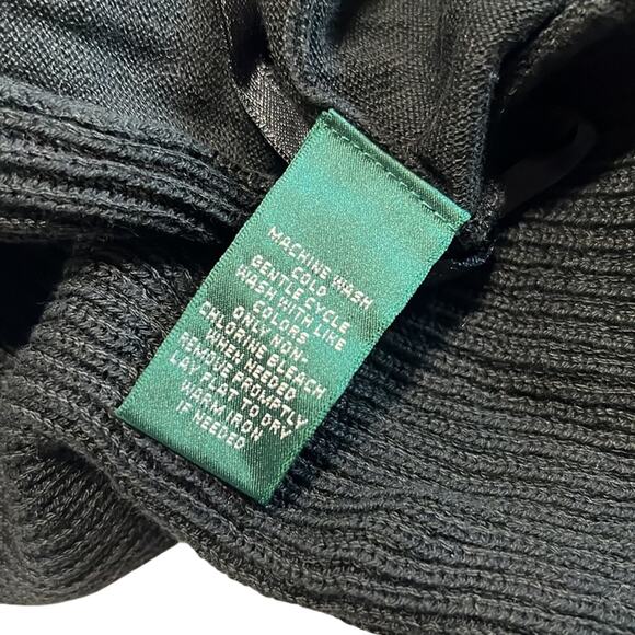 Lauren Ralph Lauren Black Ribbed Cardigan, Size 1X, NWT! - Picture 5 of 5